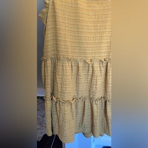 Ladies Boutique Dress Mustard Yellow Sz Med